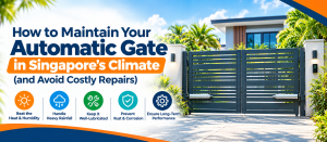 How to Maintain Your Automatic Gate in Singapore’s Climate (and Avoid Costly Repairs)